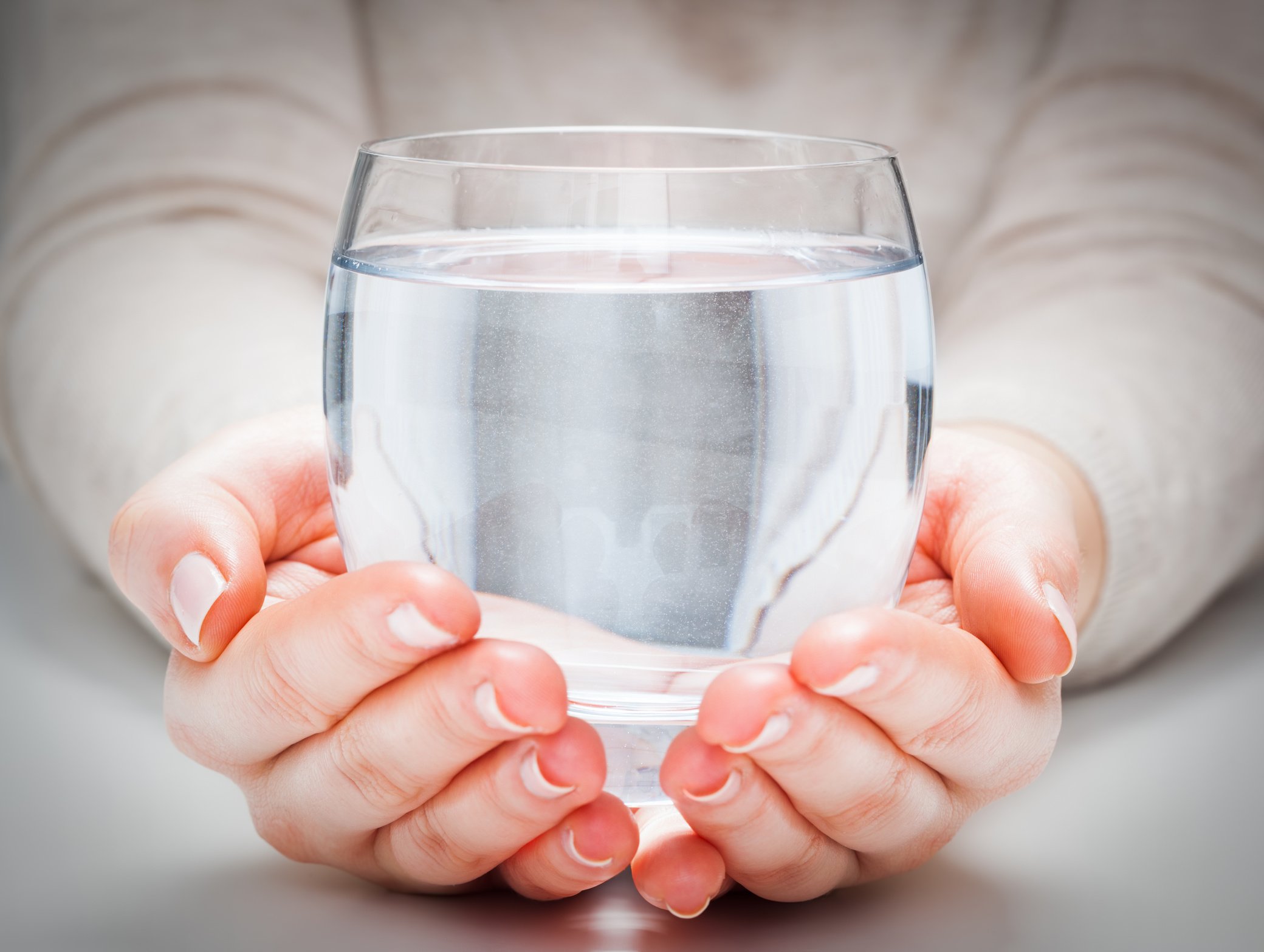 A Glass of Clean Mineral Water  